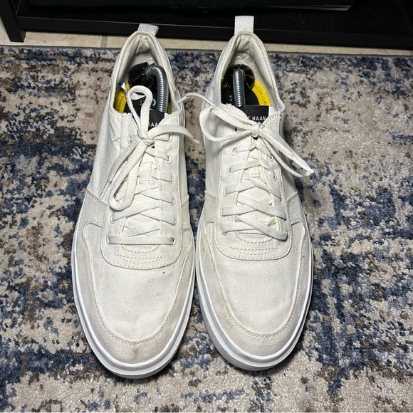 Cole Haan Grandpro Rally Canvas White Court Sneakers Size 11 - Picture 4 of 13